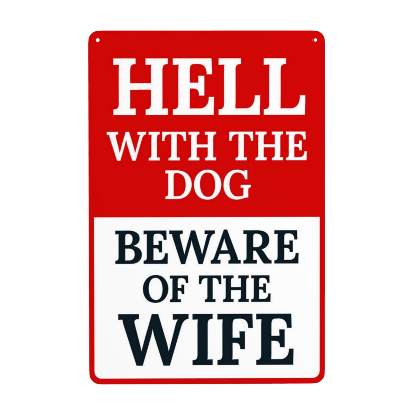 Retro Metal Tin Sign, Funny Wife Priority Creative Warning Sign, Personalized Yard Interesting Wall Decor, 8x12 Inch