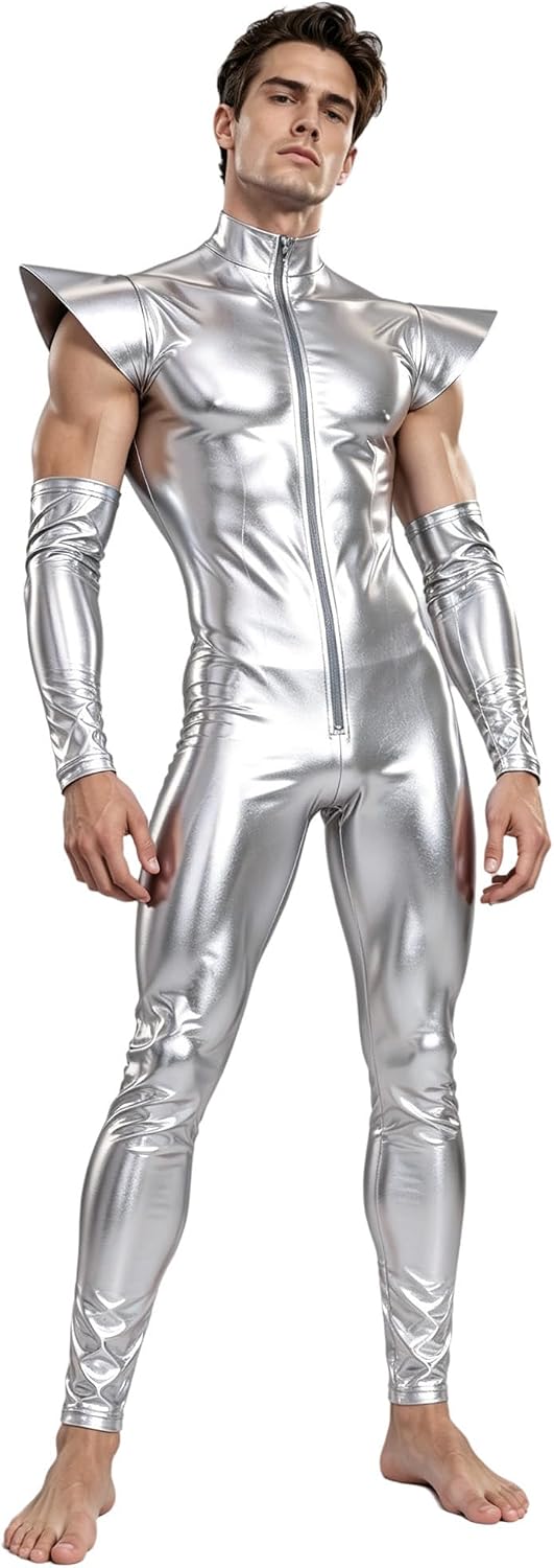 Robot Bodysuit Space Suit for Men Spandex Catsuit