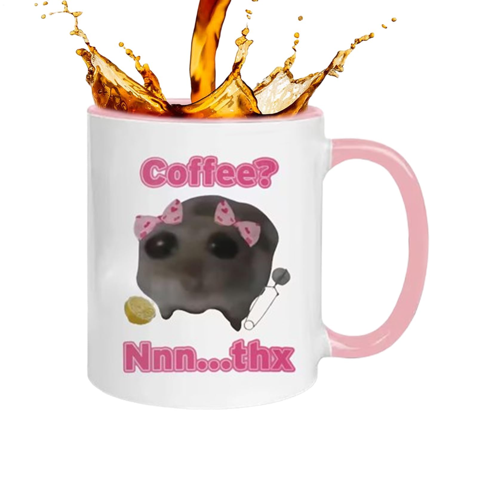 Muiltvoe Refined Ceramic Mugs - Cute Coffee Mug ¦ 9.5x8cm Hot Chocolate Mugs with Ergonomic Handle, Drinking Mug for Afternoon Tea, Drinking Cup, Decorative Cup for Everyday Use