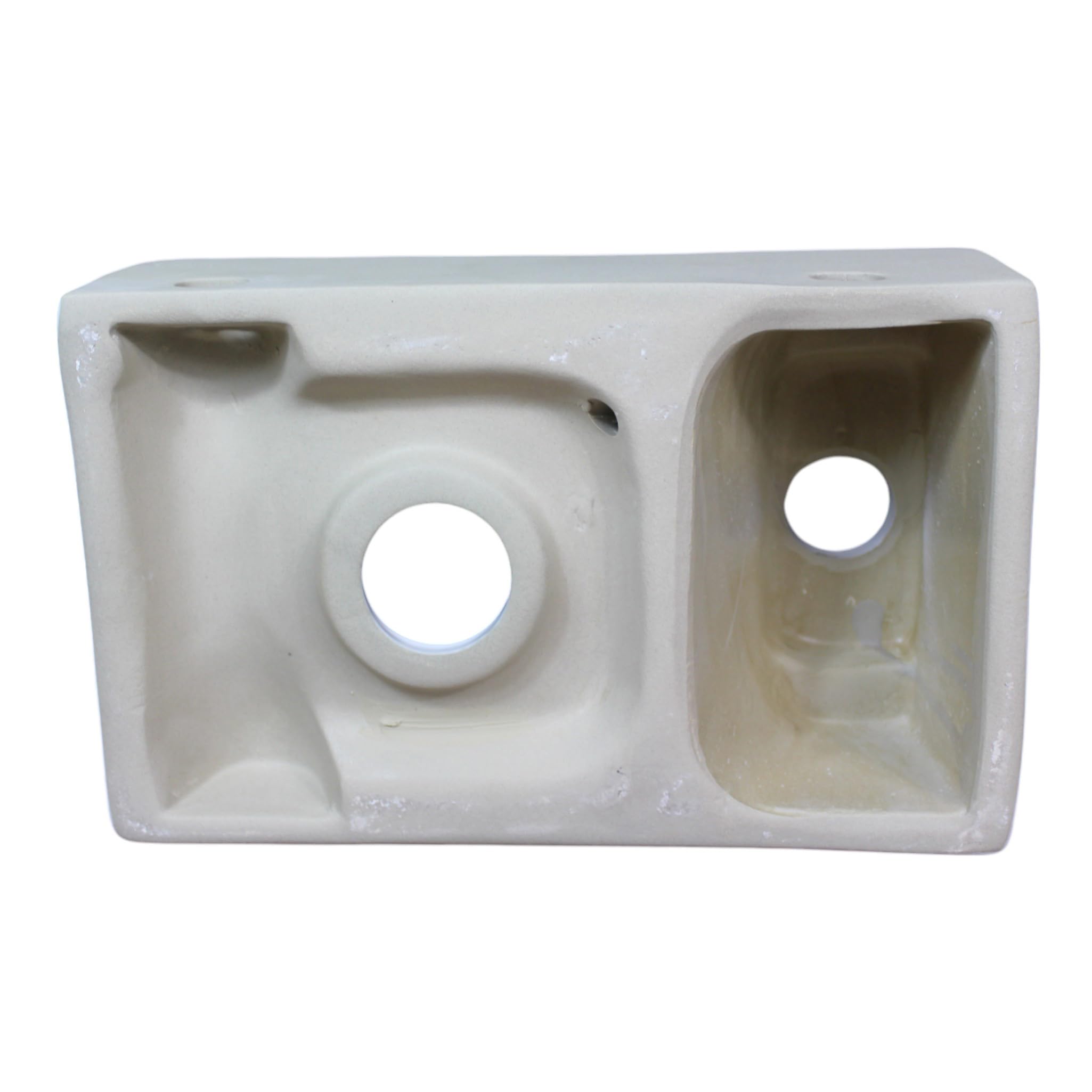 Umywalka WC dla gości 29,5 x 18,5 cm umywalka wisząca umywalka nablatowa ceramiczna biała