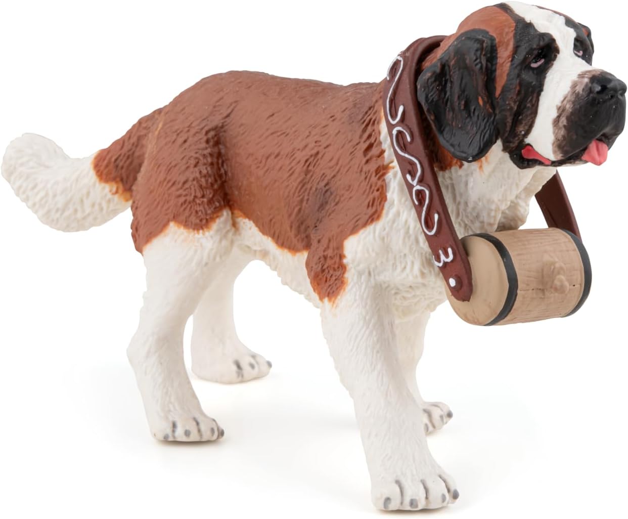 Papo - Realistic Saint Bernard Figure Toy for Kids - Ages 3+ - Dogs and Cats Collection - Educational Play Pets - Gift Idea Toy for Girls and Boys - 5.0 in X 1.9 in X 2.6 in