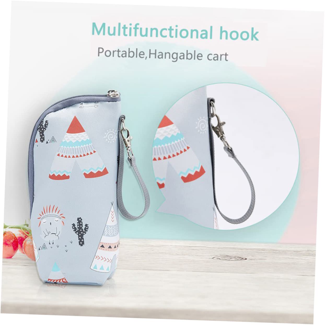 Abaodam 5piezas Bolsa Térmica para Biberón Infantil Bolsa Aislante Portátil Mantener Exteriores Compatible Botellas De Leche y Bebidas