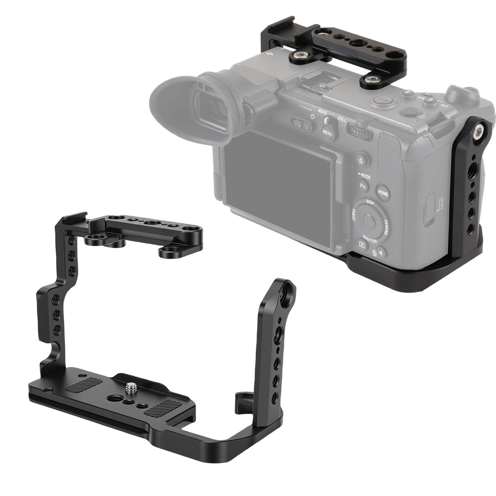 Jaula de Cámara de Metal con Diseño de Montaje Rápido para Cámara FX2, Placa de Liberación Rápida Estable, Ideal para Usuarios de Estabilizador RS2 RS3 RS4