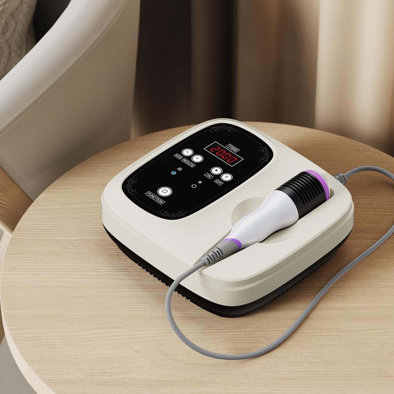 Elitzia Máquina de belleza facial de martillo frío y caliente, de 5 a 42 °C, esencia contraída, para levantamiento de rostro, masaje facial profesional, reafirmante, tonificador, máquina de esculpir