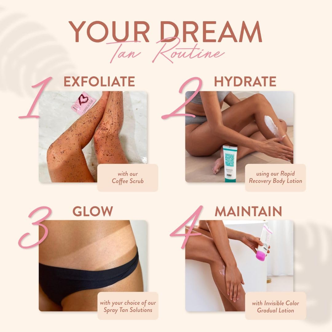 Bronze Babe Spray Tan Machine | przenośny samoopalacz, pistolet natryskowy do domu o pojemności 237 ml, podwójny ciemny roztwór do opalania