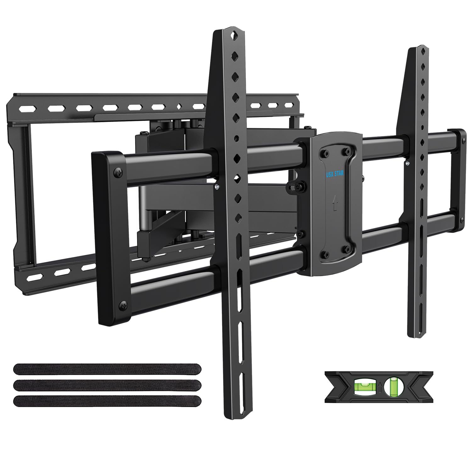 37-90 inch Full Motion TV Wall Mount, Fits 24" Wood Studs, Wall Mount tv Bracket with Smooth Swivel, Tilt, Extension, TV Mounts Hold up to 150lbs, Max VESA 600x400 mm, Fit Most 75 85 86 TVS