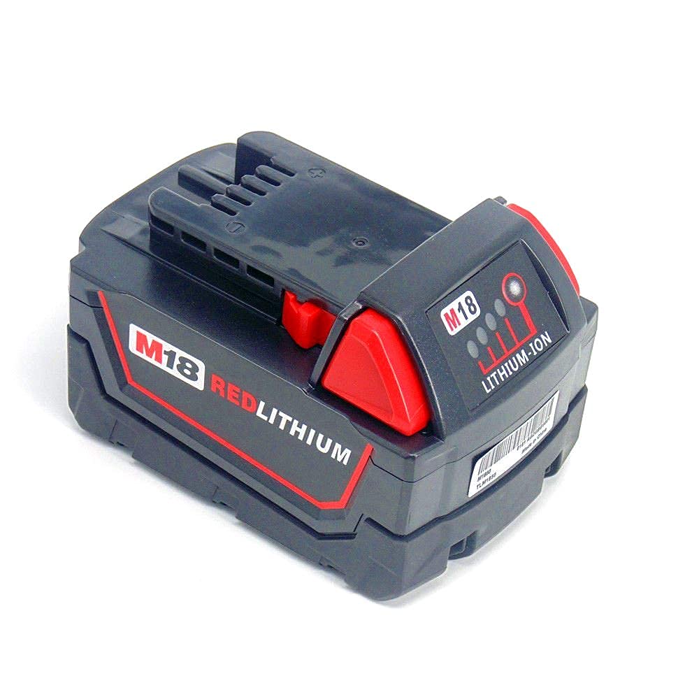 per caricabatterie Milwaukee da 18V con batteria 18V 5000mAh da 2 pezzi per chiave a impulsi Milwaukee M18 48-11-1828 48-11-1840 C18B M18BX Li18 M18B4 M18 XC