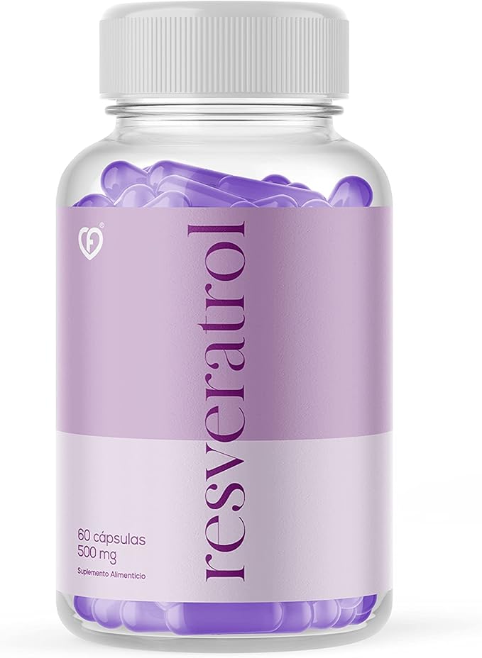 Resveratrol Natural 200 mg con Extracto de Uva 60 Cápsulas