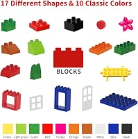 burgkidz Nagy Építőkockák Kreatív Játék 2-5 Éves Gyerekeknek STEM Fejlesztő Játék - 214 pcs. 4