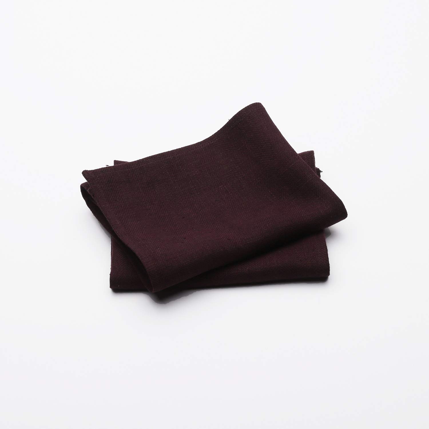 LinenMe 42 x 70 cm Lara Linen Hand and Guest Towels, Set of 2, Aubergine
