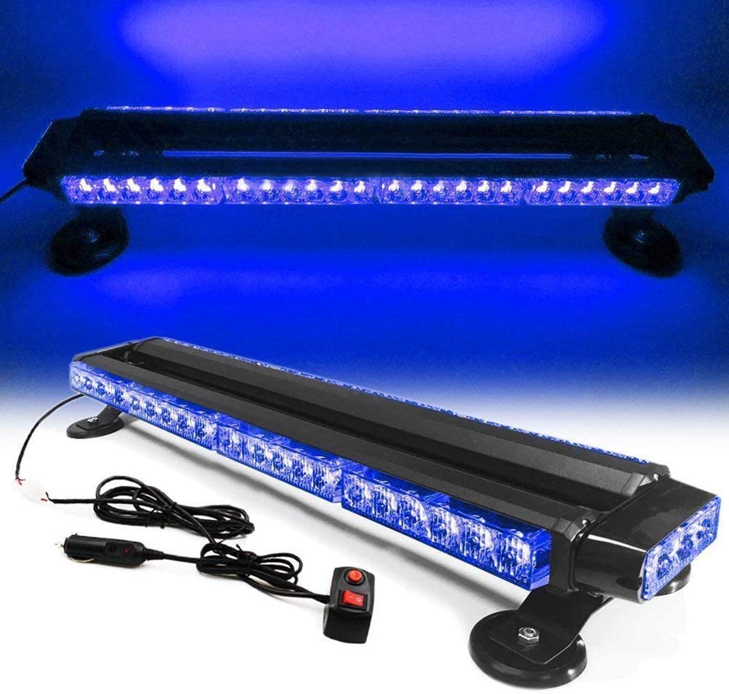 54LED la Emergencia de luz estroboscópica de 26 Pulgadas 162W Barra Superior de la azotea Aplicación de la Ley de Riesgos LED Parpadeante para Carro de Remolque del vehículo 12 / 24V