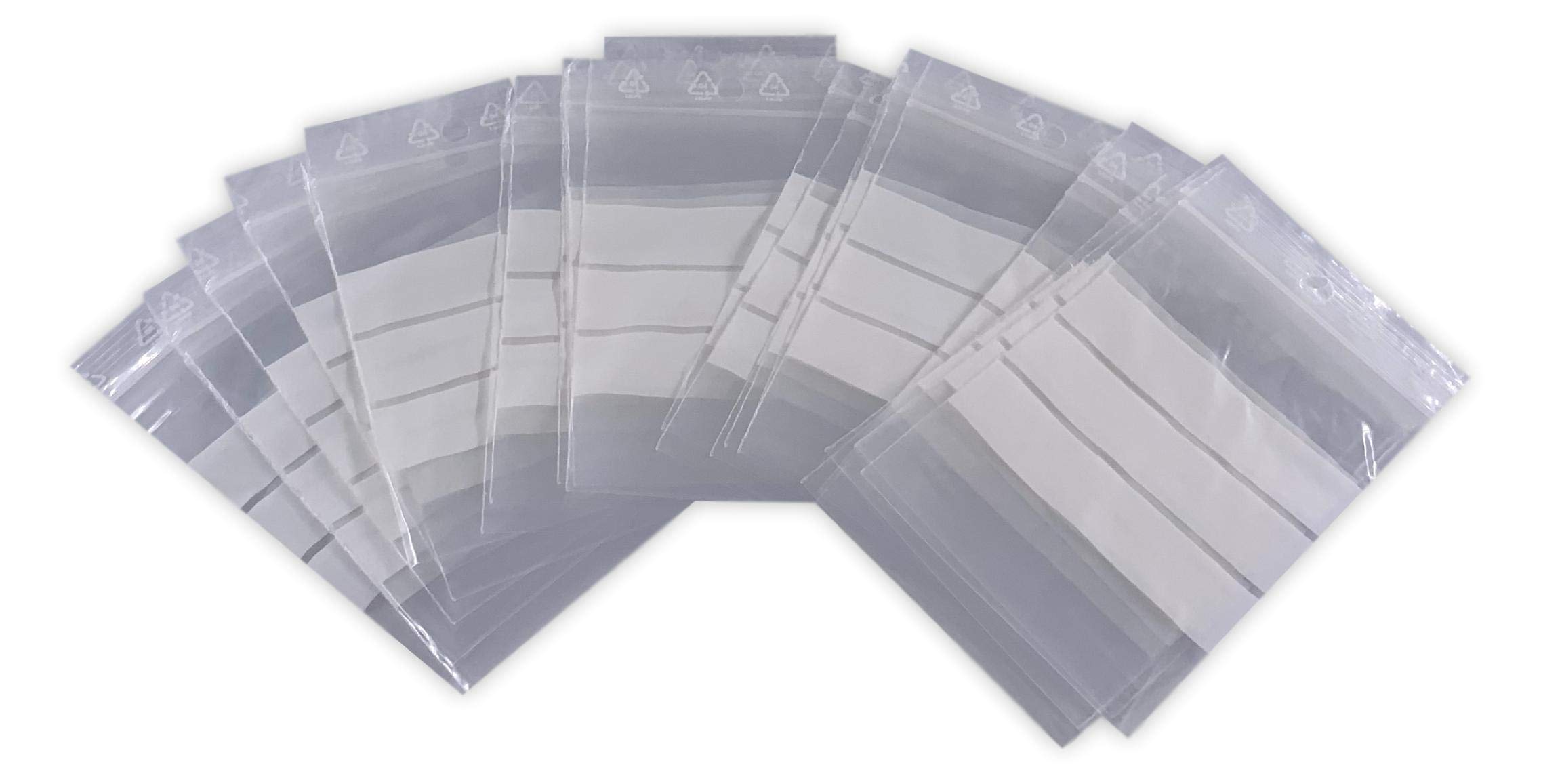 VIOKS Sacchetti con cerniera, 100 pezzi, 200 x 300 mm, 20 x 30 cm, 50 micron con chiusura a pressione, Baggies richiudibili VIOKS Sacchetti con cerniera, 100 pezzi, 200 x 300 mm, 20 x 30 cm, 50 micron con chiusura a pressione, Baggies richiudibili