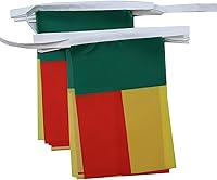 Vista 158 de Guatemala 19.7 ft BUNTING Flag 20 banderas 9'' x 6'' - Banderas de cuerda guatemalteca 5.9 x 8.3 in - AZ FLAG