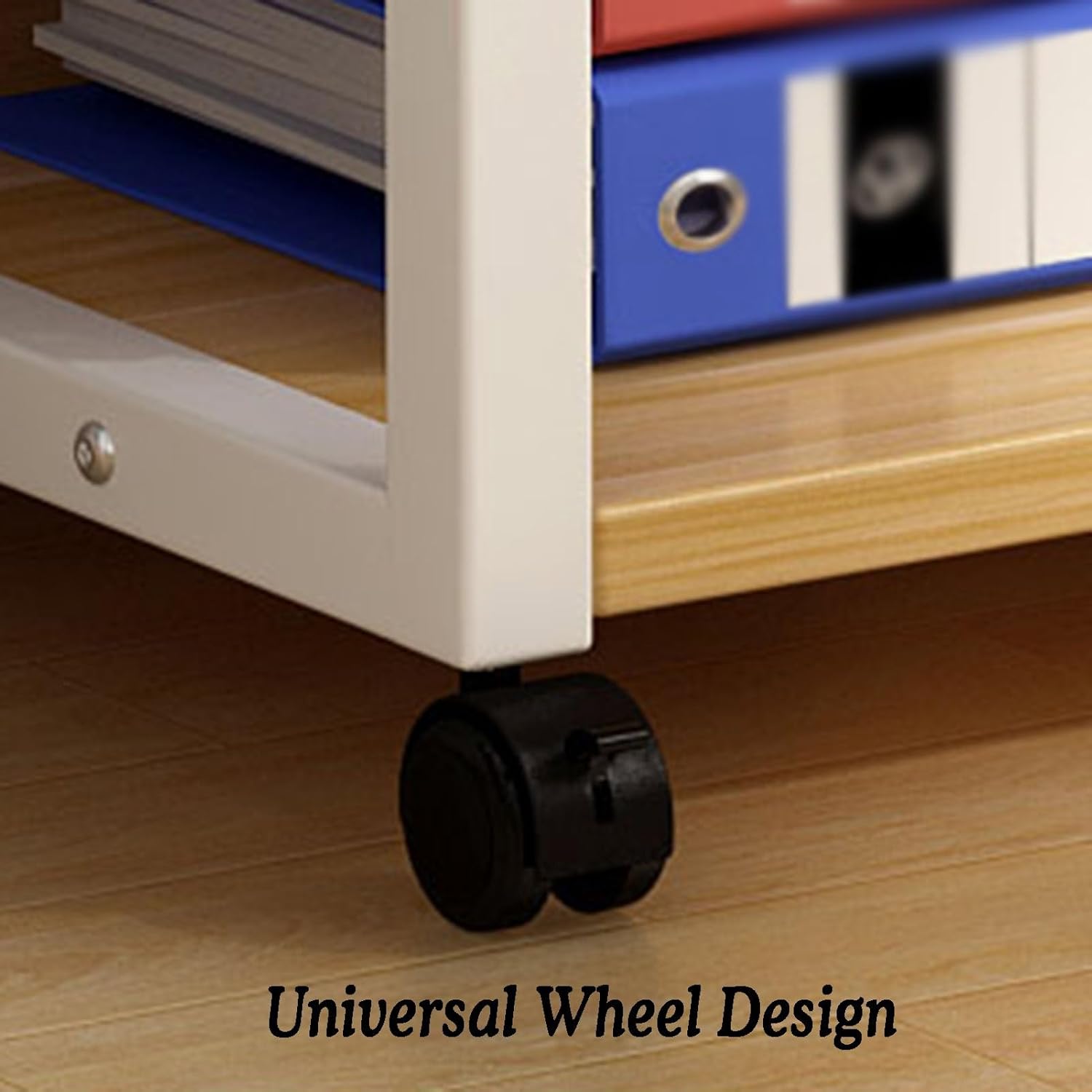 Metal Media Cart, AV Media Stand,4 Tier CD Player Stand,Open Storage Audio Rack for Living Room, Office, Conference Rooms, Recording Studio（Gold+Gray）(Gold+Gray)