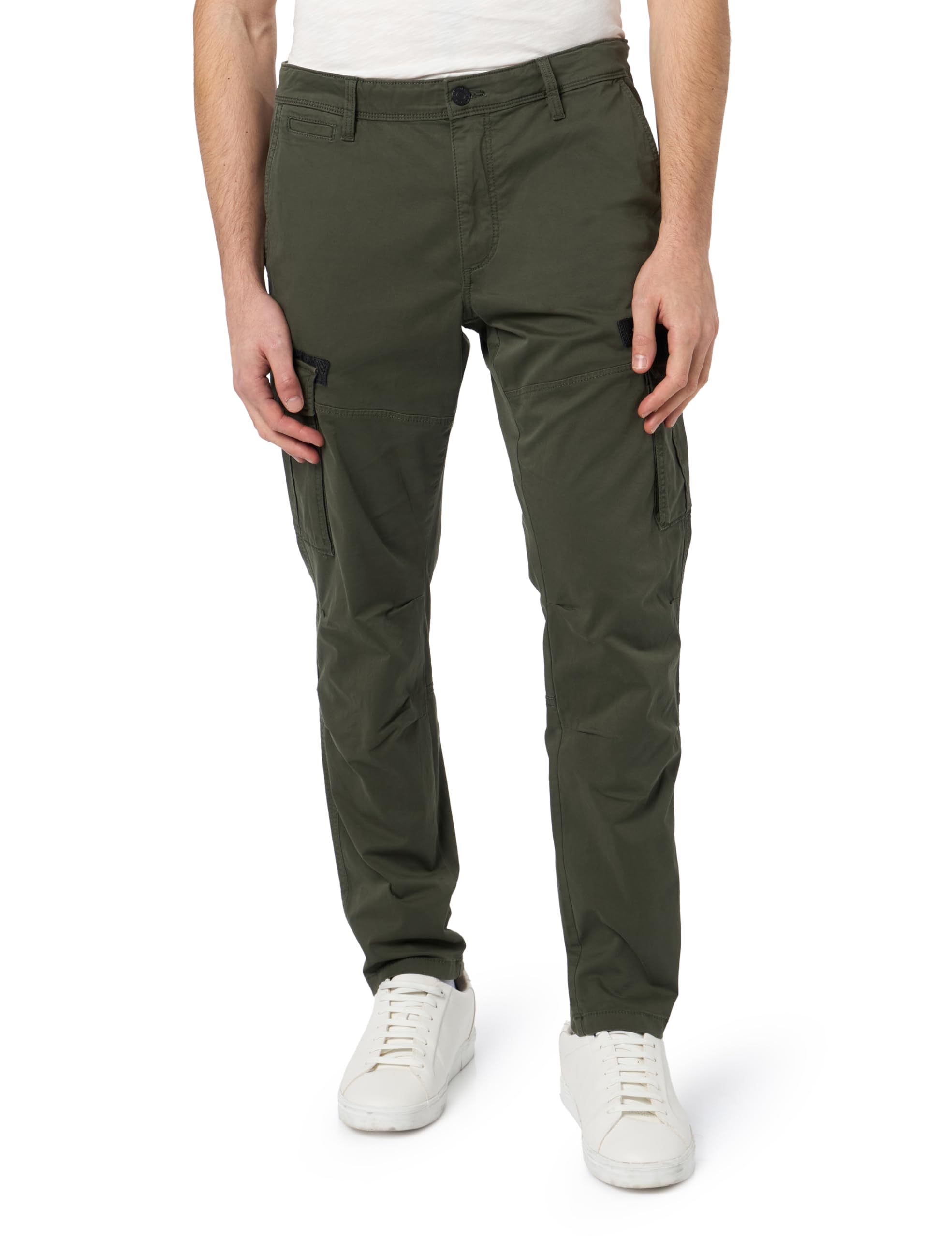 Cargohose mit Garment Dye und Straight Leg