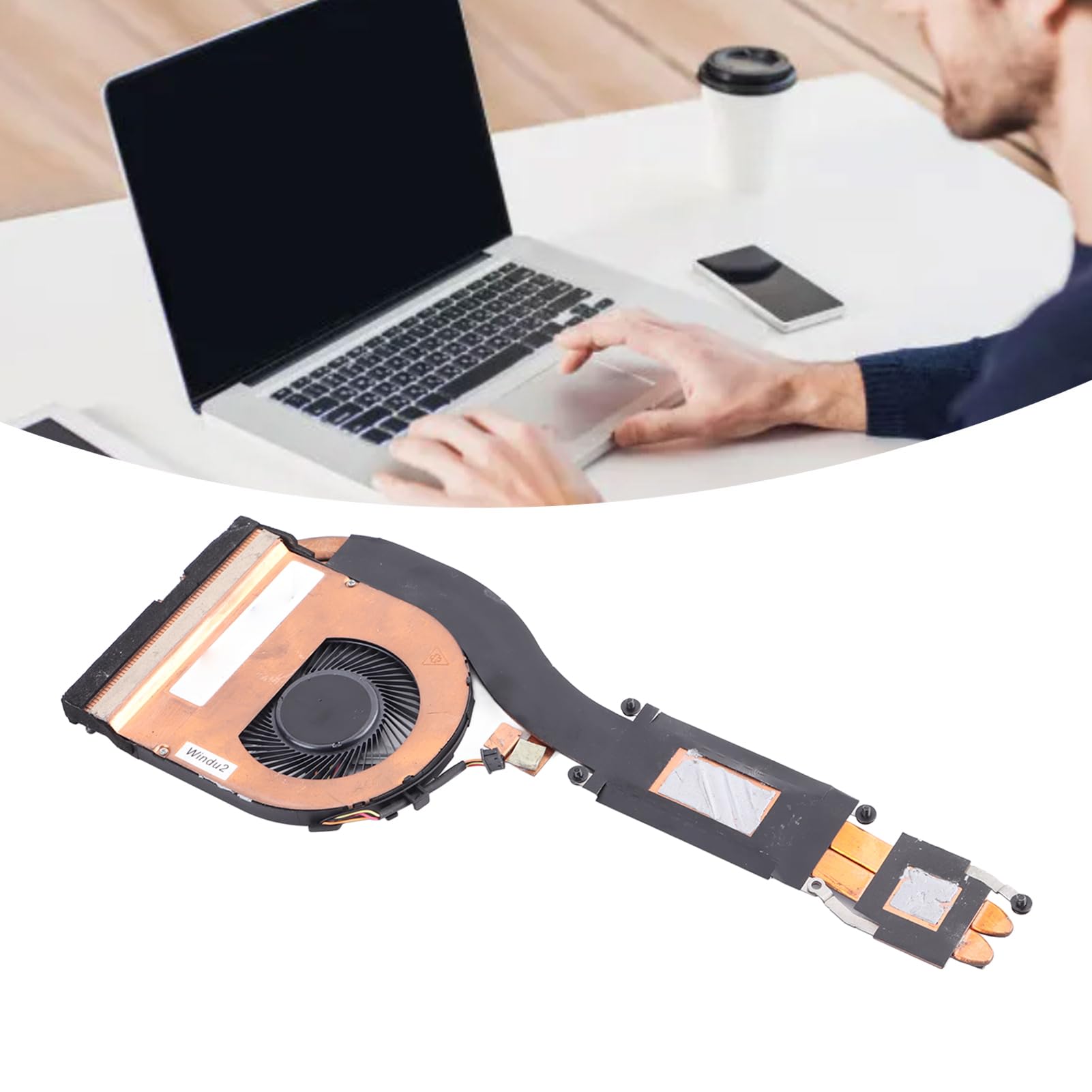 Topiky Ventola di Raffreddamento CPU Sostituita Materiale di Alta qualità per ThinkPad T480 T470 01YR200 01YR202 Installazione Semplice per Professionisti IT