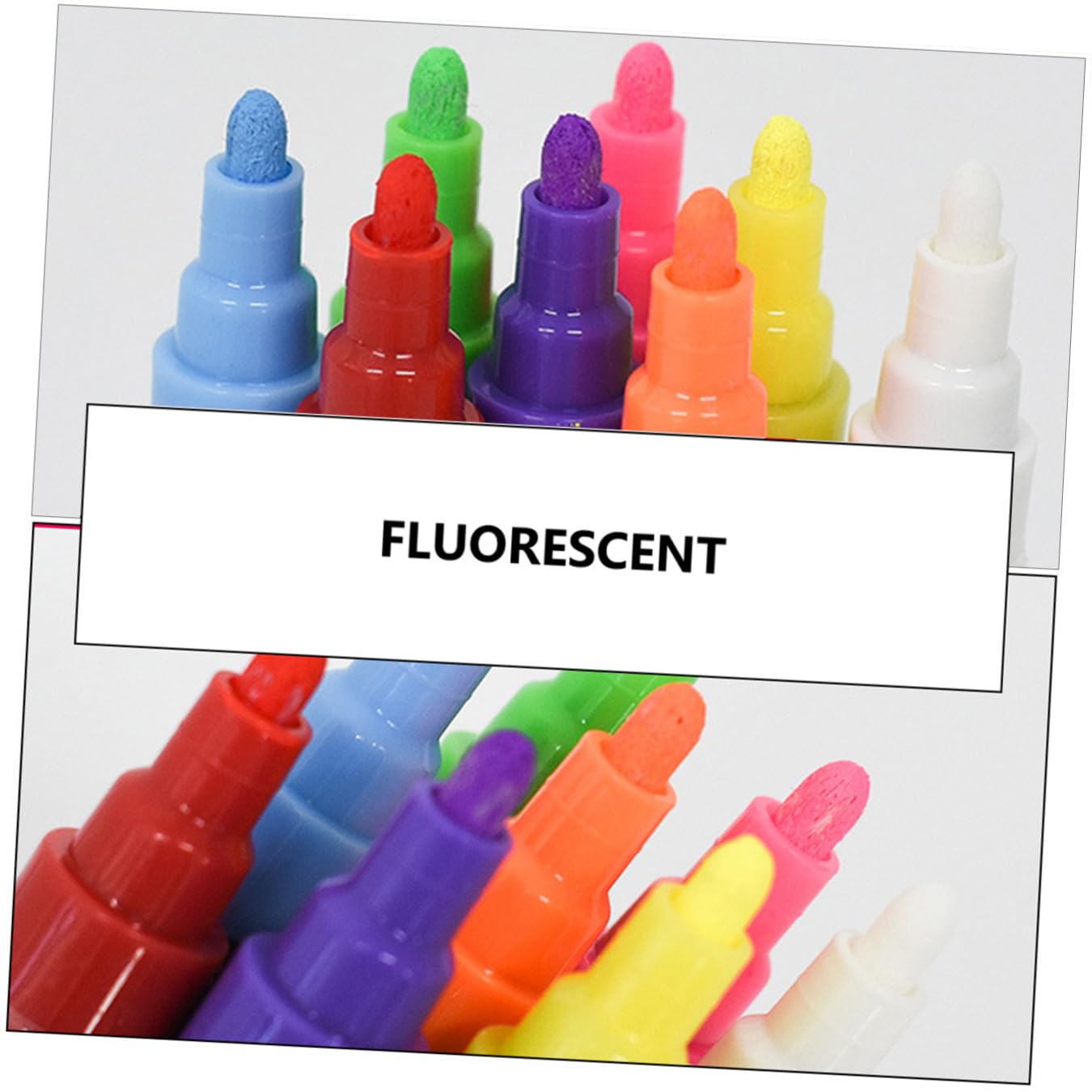 Set de 12 Rotuladores Fluorescentes Borrables para Pizarra