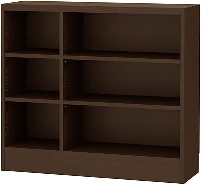 岩附(IWATSUKI) 書棚 ダークブラウン 高さ70cm 幅90.2 奥行29.5 レギュラー 幅木よけ加工有 日本製 CS-W90-H70RHDB