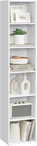 Miniatura 20 de VASAGLE Colección Custos - Estantería, librero de 4 niveles, estante para libros, estante de almacenamiento abierto, 9.4 x 11.8 x 41.7 pulgadas,