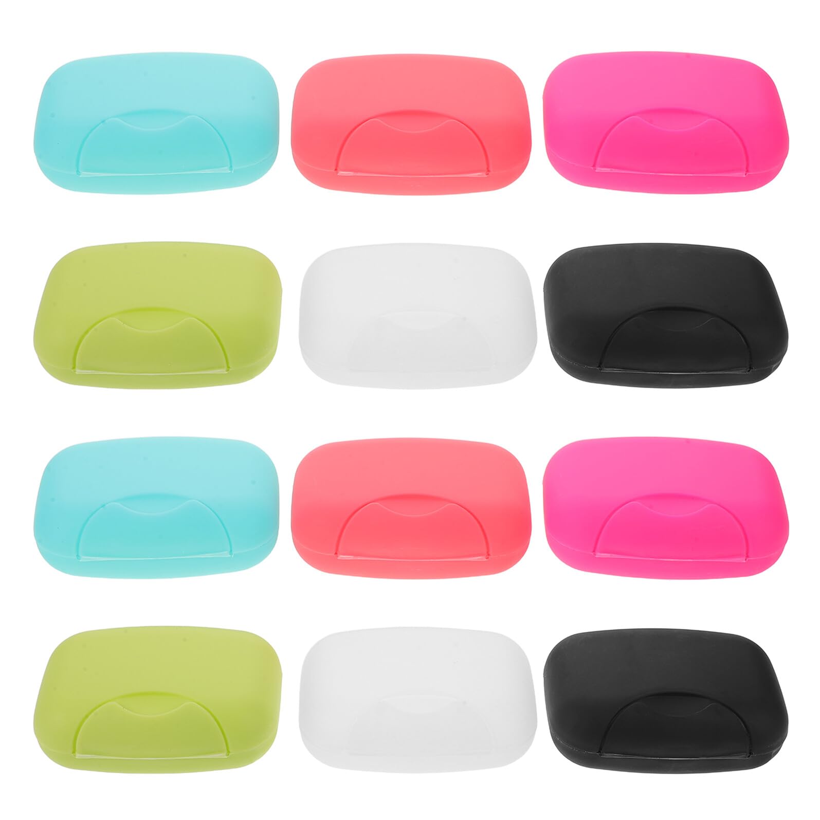 Jabonera de Viaje a Prueba de Fugas con Tapa, Contenedor de Jabón Portátil de Plástico Grande, 30 Unidades Multicolor para Camping, Gimnasio y Viajes de Negocio