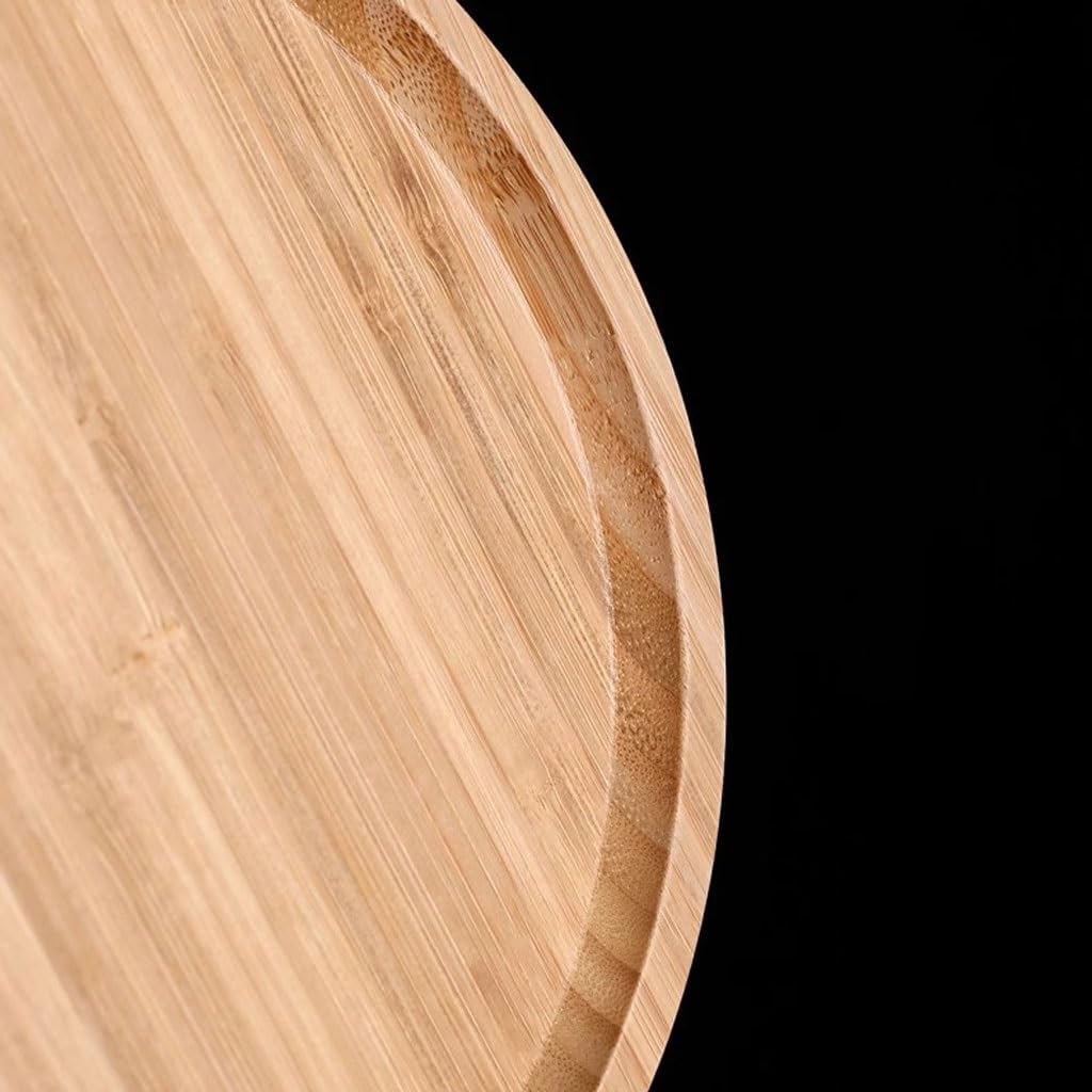 Bandeja redonda decorativa de 30 cm, para restaurantes y cafeterías, ideal para uso doméstico, elegante bandeja para servir aperitivos y bebidas