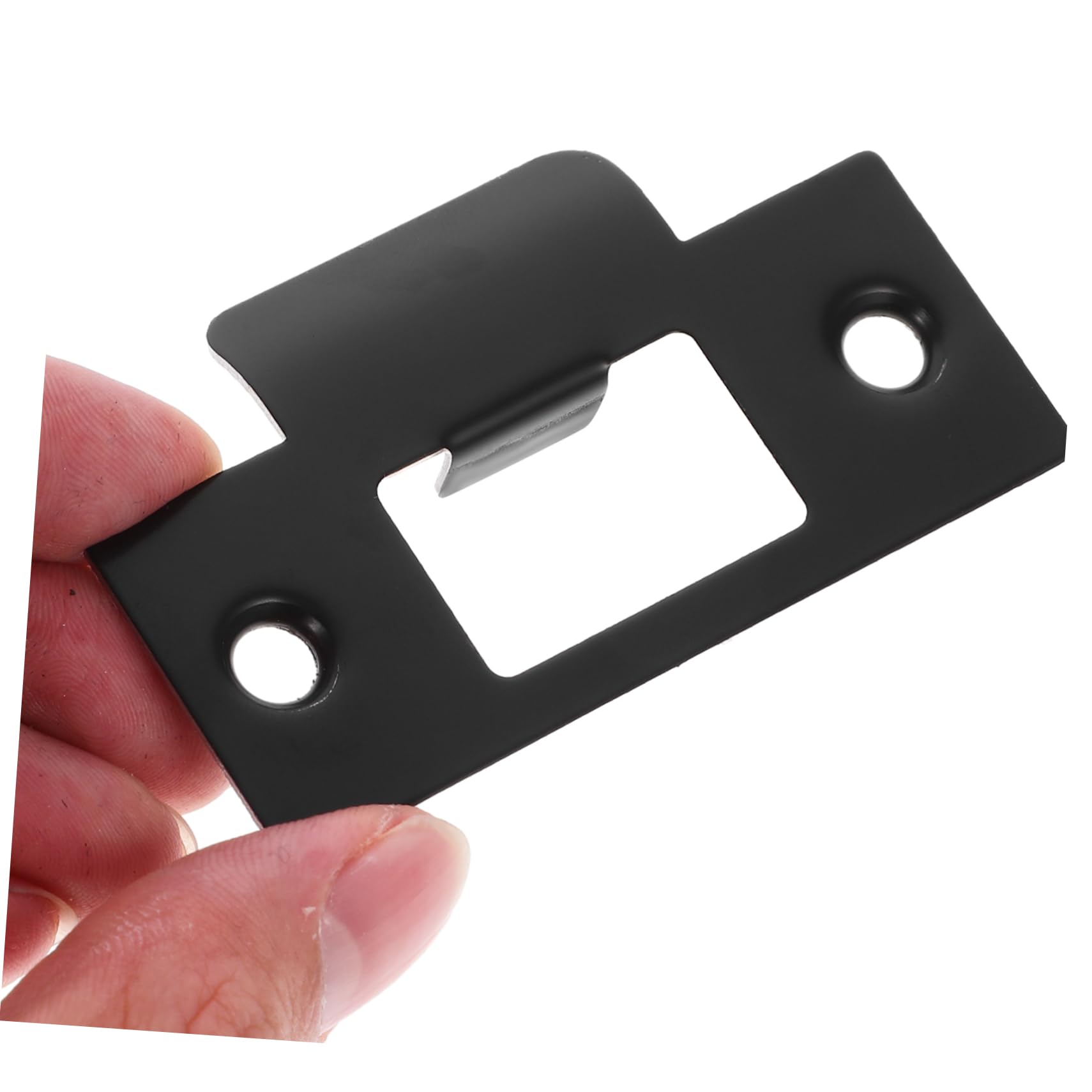 SHINEOFI 5 Ensembles Plaques De Renforcement De Serrure Inoxydable De Plaques De Pêne Protection Pour Portes Remplacement De Gâche Pour Entrées 4 Pièces * 5