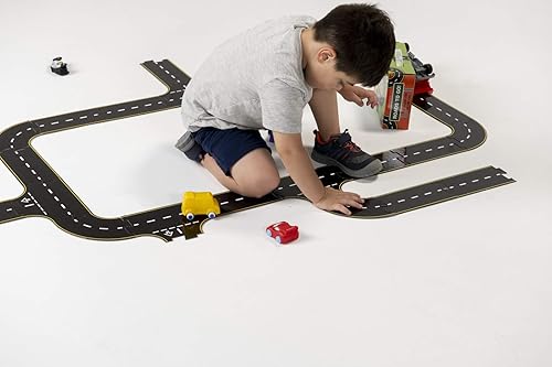 Miniatura 6 de The Original Toy Company Roads to Go! - Juego de 24 piezas de Toy Road