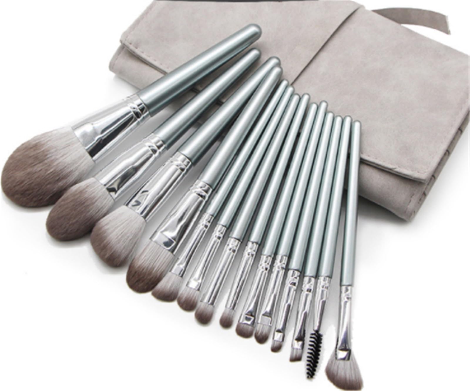 Bellezza Cosmetici Set Di Pennelli For Il Trucco Da 14 Pezzi, Setole Morbide, Al Tatto E Adatte Ai Principianti Ideali Per Principianti(Add brush bag)