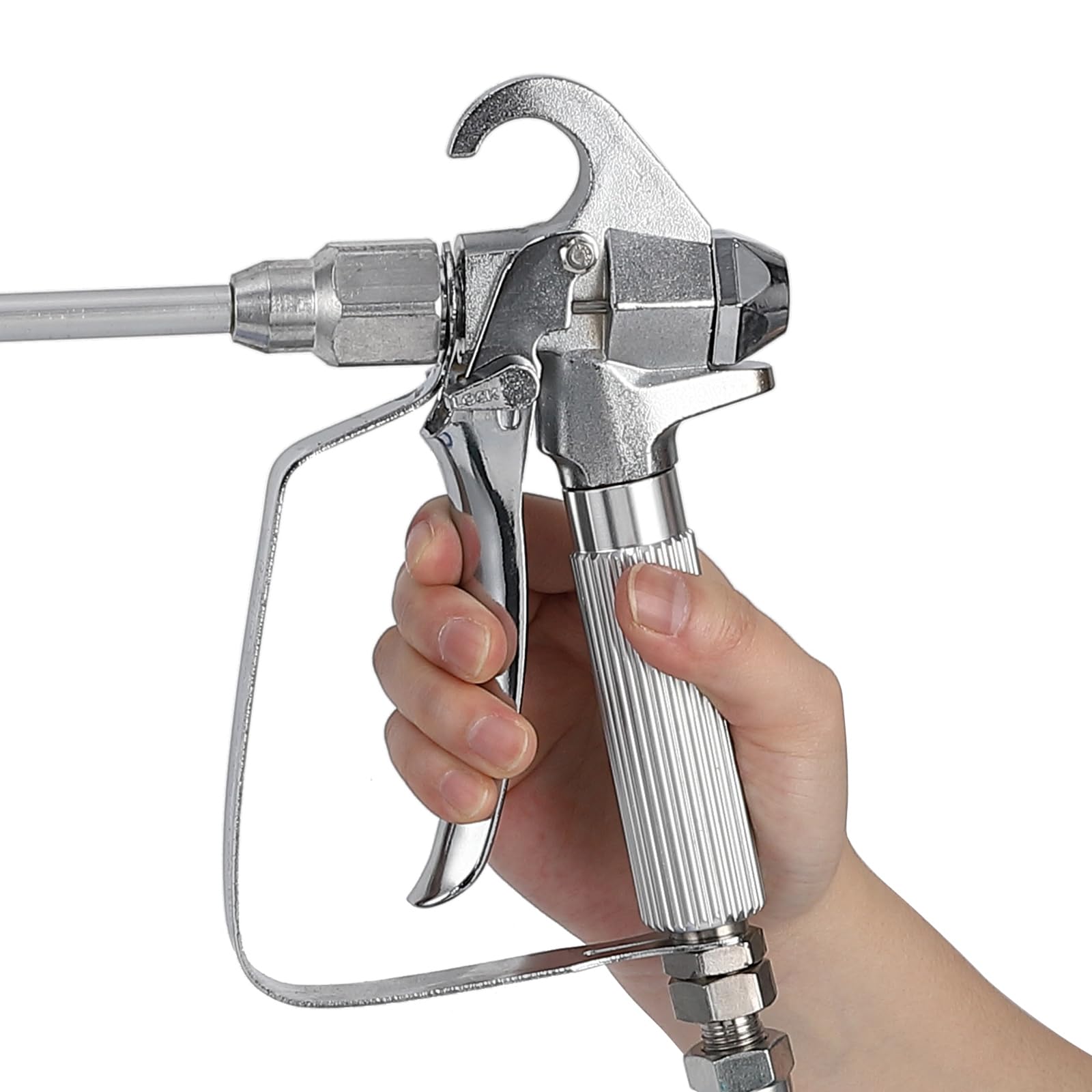 Pistola Pulverizadora De Pintura Airless Eléctrica 1010w - Baja Sobrepulverización - Poste Extensible De 20'' - 3000 PSI - Control De Flujo Ajustable - Ligera para Uso Profesional y Doméstico