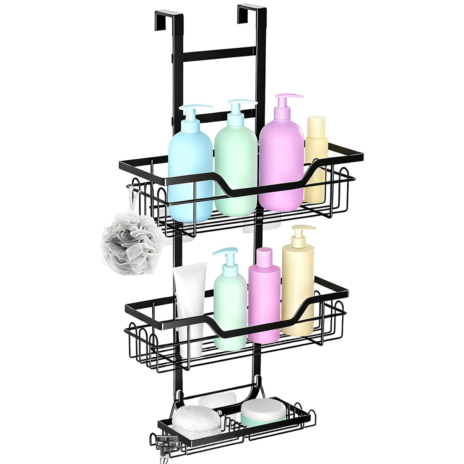 Etagere salle de bain sans perçage à 3 couches de haute qualité