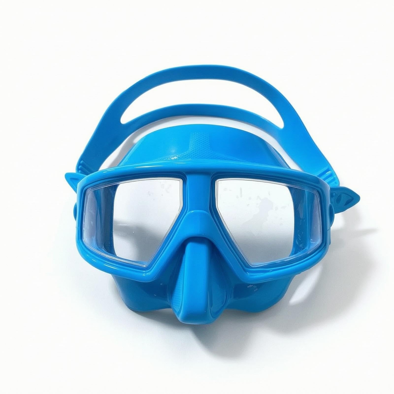 Snorkeling Facepiece with Silicone Skirt Wide-View Diving Facepiece with Strengthened Glass Adjustable Goggles for Snorkelers, Divers, Freediving Lake Blue-picture-21