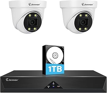Amazon.co.jp: 【4K対応・130°視野角】JENNOV 防犯カメラ 屋外 有線 2