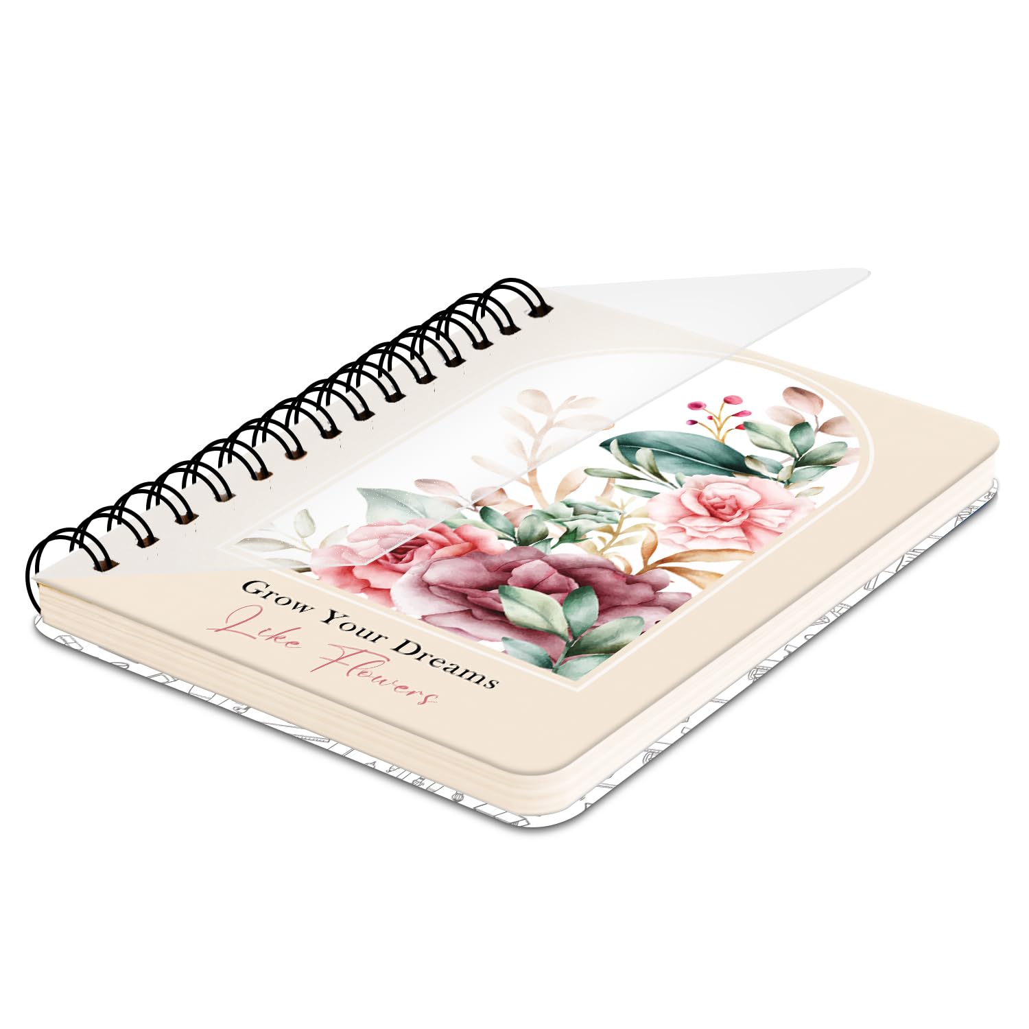 Daily Planner and To-Do List For Girls and Women | A5 Size Wiro Bound with Transparent PVC Sheet Cover Daily Planner Diary For Office and Personal Daily Planning | 80 GSM Undated 192 Pages (W4211)-image-32