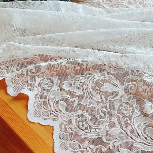 Nappe en dentelle blanche rectangulaire vintage pour sublimer vos buffets - 5