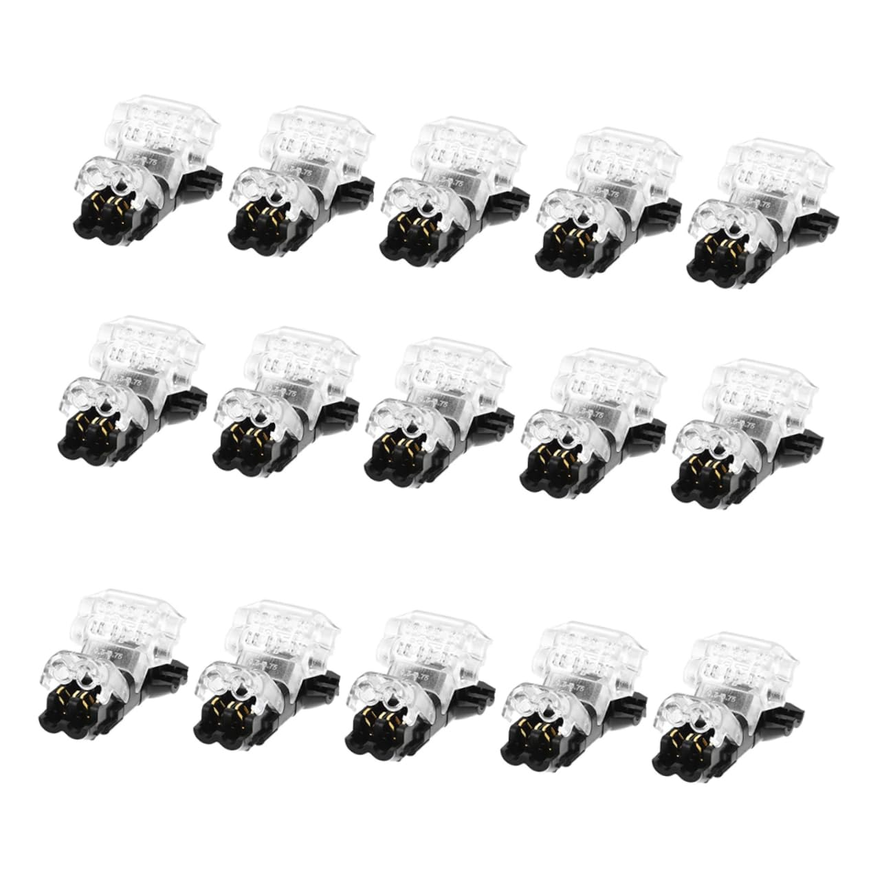 15piezas Conector De Cable Pines Vías Kit Organizador Cables Resistentes Agua Fuego Sin Pelar