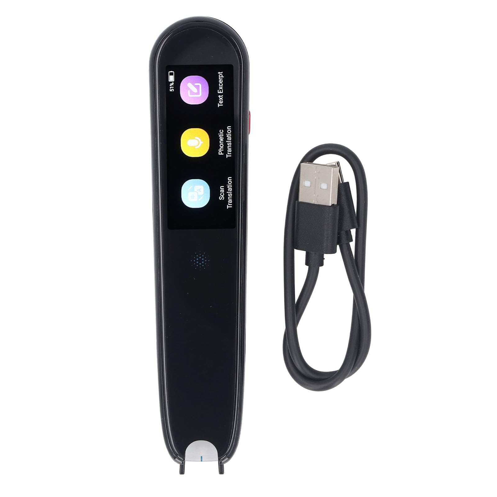 2.5 Inch HD Touchscreen Scan Translation Pen, Accuracy Language Translator Device, Multifunctional for Travel Study Work, Supports 112 Languages, Offline Capability