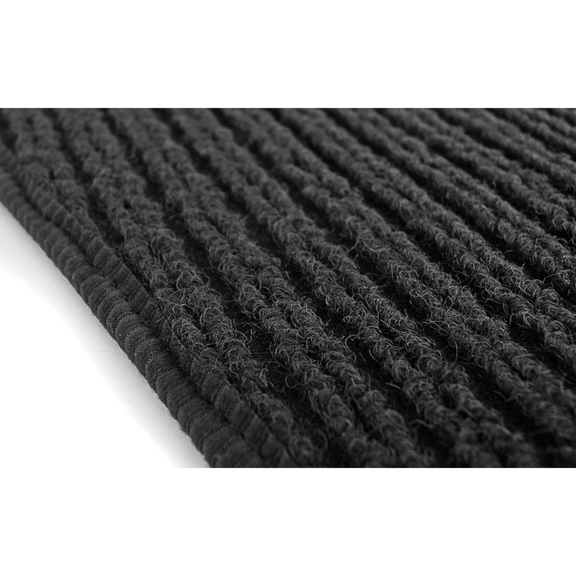 Fahrermatte passgenau für Mercedes W246 B-Klasse (2011-2018) AMG Ripsmatte Fußmatte Fahrerseite Doppelrippe Matte schwarz mit Absatzschoner, Fersenschutz, Trittschutz in Original Qualität
