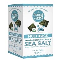 Honest Sea Honest Sea Seaweed - Sea Salt Multipack 6x3g, 18 g