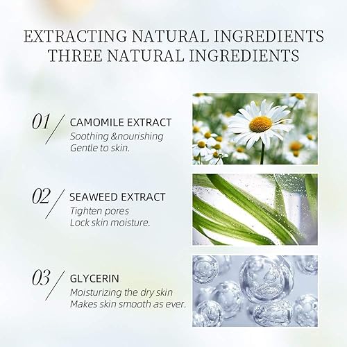 Miniatura 5 de Gel exfoliante facial de manzanilla de limpieza profunda hidratante suavizante, exfoliante suave, elimina la suciedad, aprieta los poros mejorando