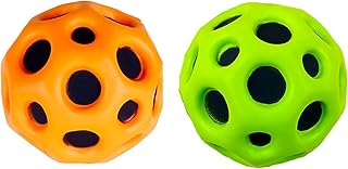 2pcs Space Ball, Super High Bouncing Space Ball, Pop Bouncing Ball Helps Improve Hand-Eye Coordination, Which Used by Athletes as a Sports Training Ball, A Great Sensory Ball