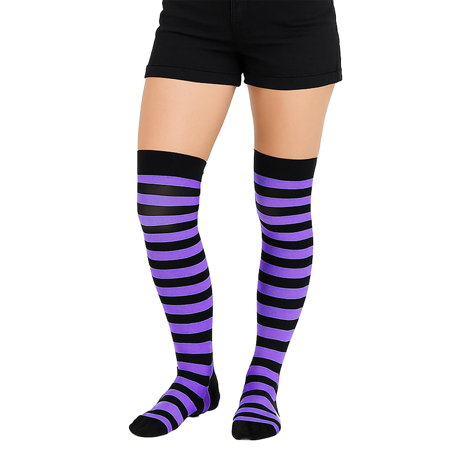 New Girls Over The Knee Plain Socks Assorted Colours Thigh High Socks UK Size 4-6