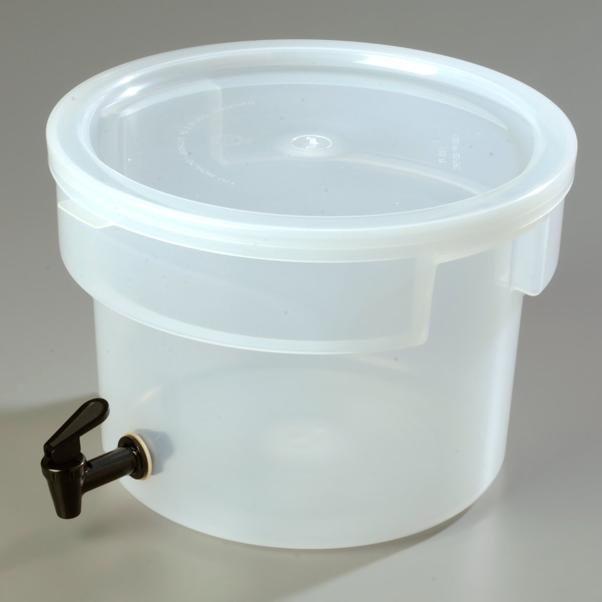 Carlisle 221930 Unbreakable 3 gal Beverage Server, Round, Clear : Home & Kitchen