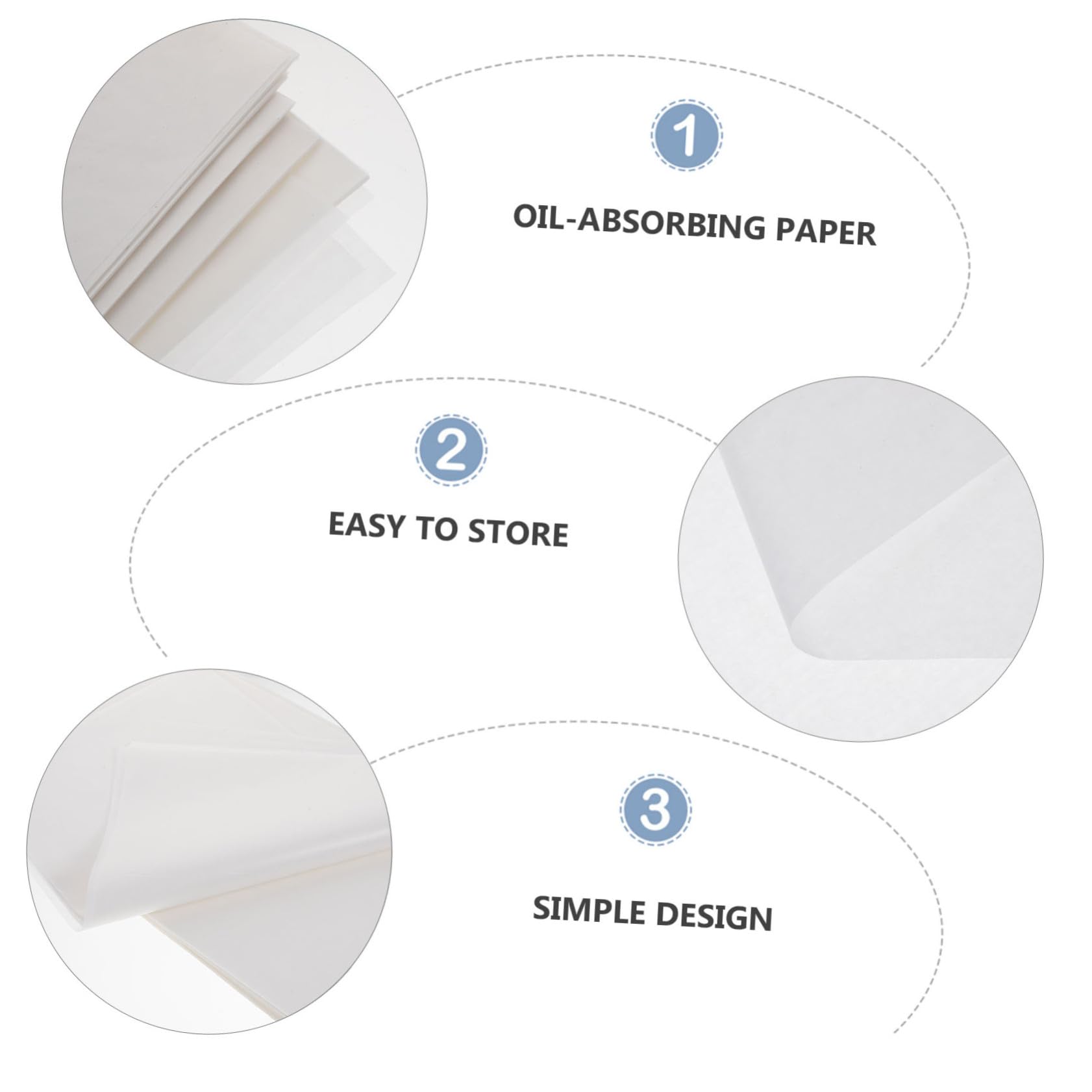 VALICLUD 500 Hojas de Papel para Hornear Resistente Grasa de Pulpa de Madera, Papel para Envolver Alimentos y Forro Compacto Adecuado para Panaderías y Celebraciones