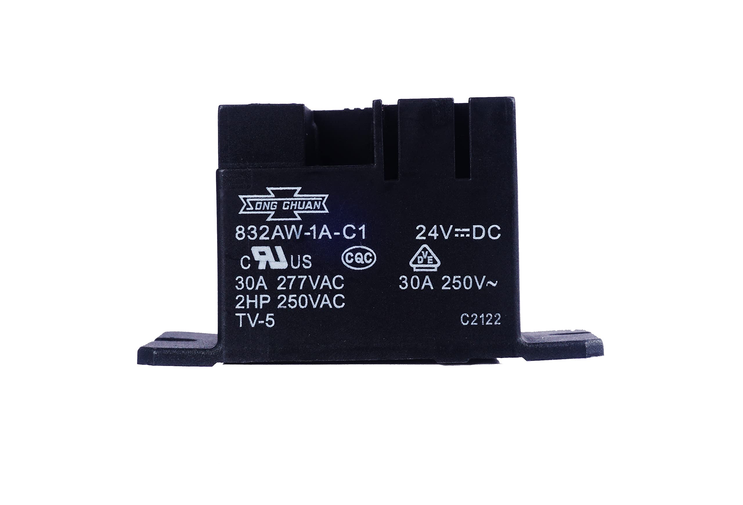 832AW-1A-F-C1 24VDC 30A 250VAC General Purpose Power Relay 4 Pin
