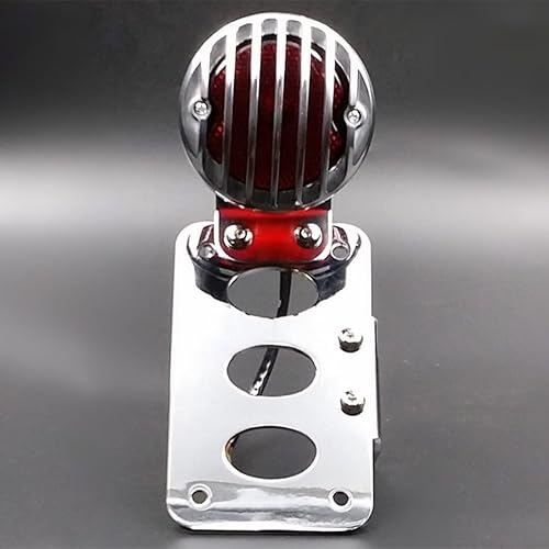 Parrilla de motocicleta, lámpara de luz trasera para Harley Honda, Kawasaki, Suzuki, Yamaha, Triumph, Victory, XL, FL CB, Cafe racer, Bobber