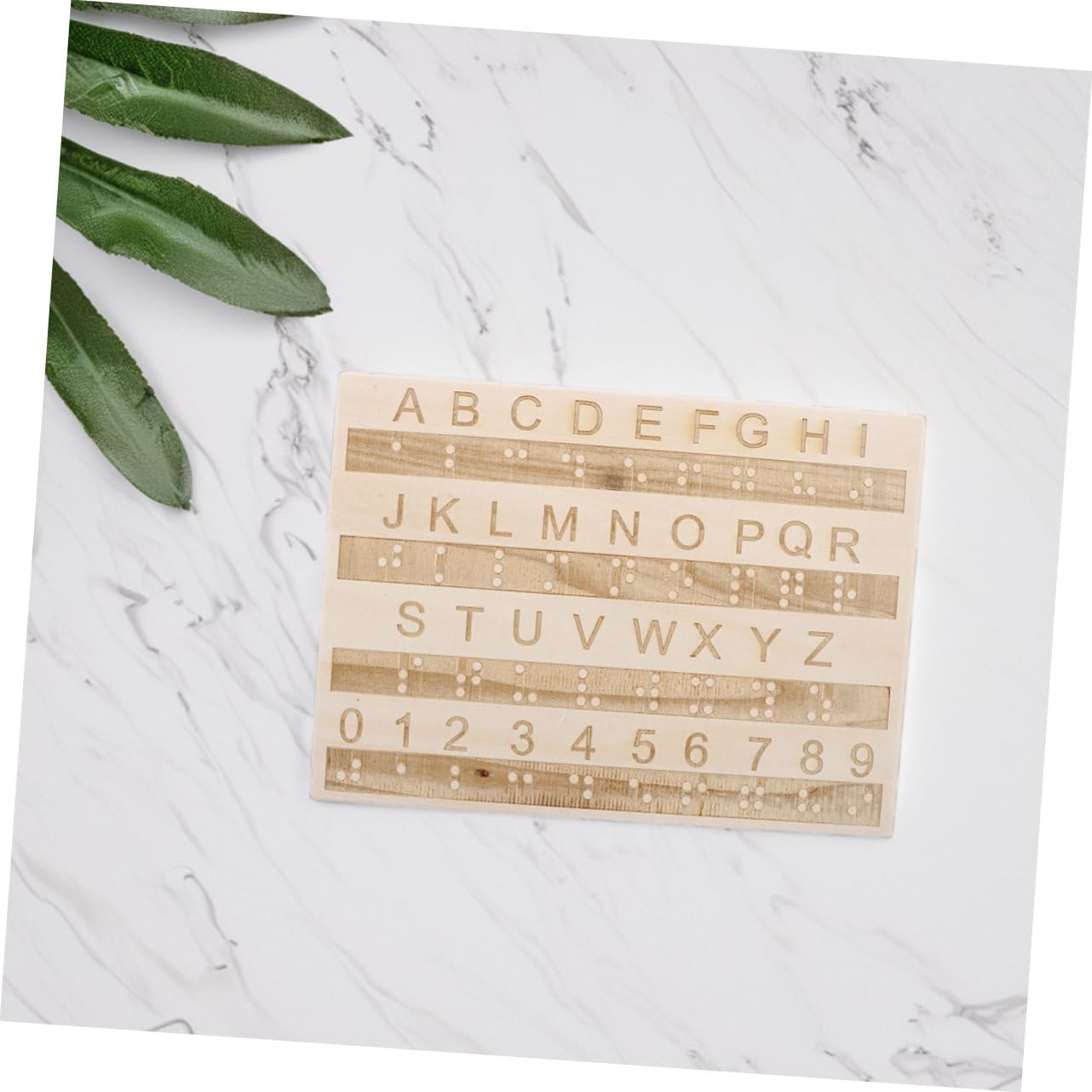TOYANDONA Tablero de Alfabeto Braille de Madera para Aprendizaje Fácil, 3 Piezas Portátiles, Herramienta Educativa para Niños Ciegos y Personas con Discapacidad Visual Color Aleatorio