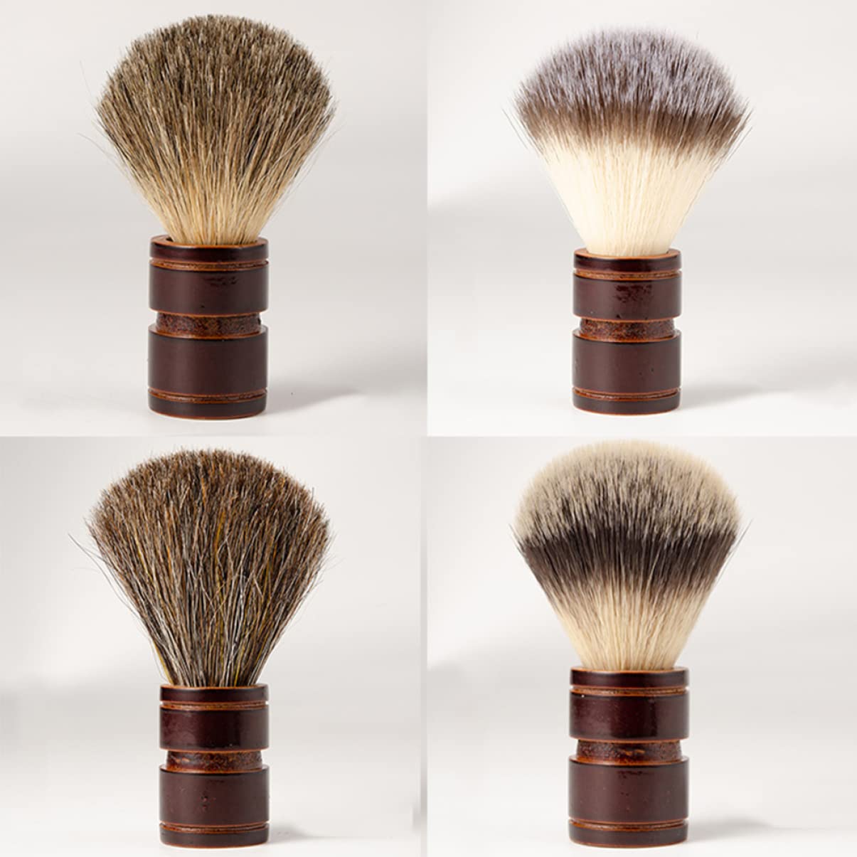 FRCOLOR 3pezzi Spazzola Per Barba Legno Naturale Con Setole Di Cinghiale Strumento Per La Della Barba e Rasatura Per Uomini Facile Da Trasportare Per Regali Occasioni Speciali