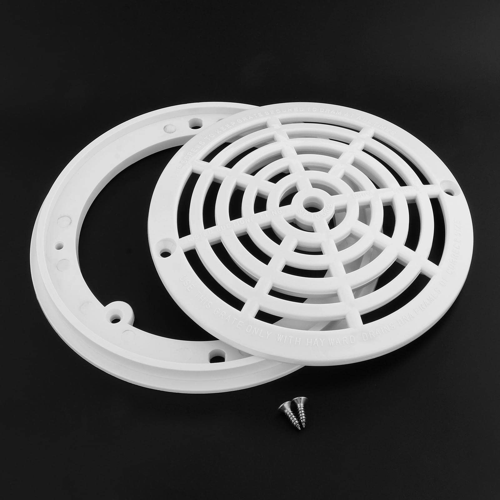Perfeclan Tapa de Drenaje Principal Cubierta Sump Accesorio para Piscina Rejilla Antivórtice Material Plástico Instalación Fácil Adecuado para Piscinas