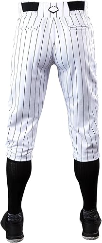 Miniatura 6 de EvoShield Youth Salute - Pantalones de uniforme de béisbol Parte inferior abierta y estilo braga Rayas y color liso