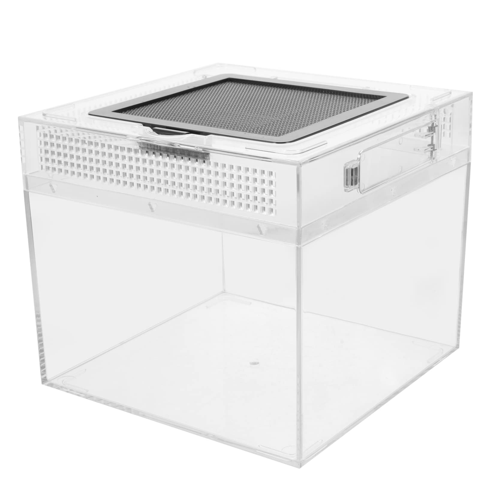 POPETPOP Box Transparent Reptile Box Snail Terrarium Spider Terrarium Reptile Enclosure Terrarium Cage Tank Hermit Crabs Gecko Tank Reptile Habitat Box Practical Box Small Feed Bin